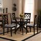 Baxton Studio Savina Grey Upholstered and Dark Brown Wood 5-Piece Dining Set 169-9726-10902 - alternate 8